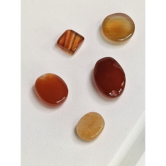 Vintage Natural Cabochon Gems / Gemstone Lot (5) - Picture 6 of 7